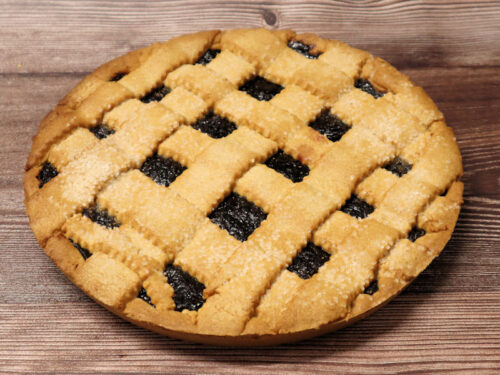 Linzenvlaai zwarte pruimen